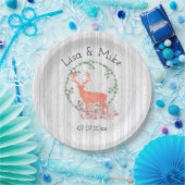 Assiettes En Carton Mariage d'aquarelle Russe Reindeer Boho (Fête)