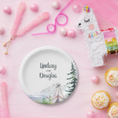 Assiettes En Carton Mariage d'aventure Boho Woodsy Mountains (Fête)