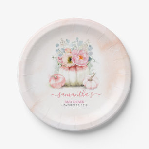 Assiettes En Carton Mariage de automne Citrouille rose