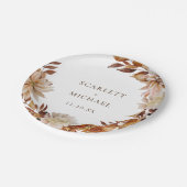 Assiettes En Carton Mariage de automne élégant (Angle)