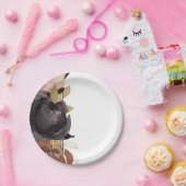 Assiettes En Carton Mariage de automne Gras Fleurs de Glam Moderne Flo (Fête)