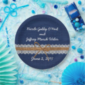 Assiettes En Carton Mariage de automne rustique de toile de jute de (Fête)