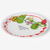 Assiettes En Carton Mariage de basket-ball (Angle)