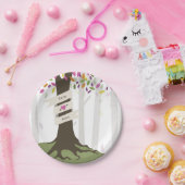 Assiettes En Carton Mariage de bois coloré (Fête)