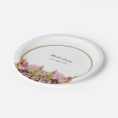 Assiettes En Carton Mariage de bouquet de fleurs sauvages rustiques (Angle)