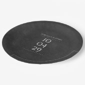 Assiettes En Carton Mariage de date spéciale du tableau de bord simple (Angle)