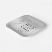 Assiettes En Carton Mariage de décoration en argent (Angulaire)