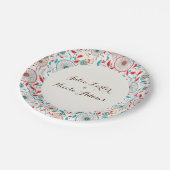 Assiettes En Carton Mariage de Dreamcatcher en plumes de la tribu Boho (Angle)