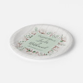 Assiettes En Carton Mariage de ferme rustique Southern Cotton & Wood C (Angle)