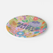 Assiettes En Carton Mariage de fleurs (Angle)