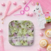 Assiettes En Carton Mariage de fleurs d'Hydrangée presque roses (Fête)