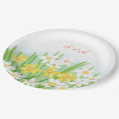 Assiettes En Carton Mariage de jonquilles de printemps (Angle)