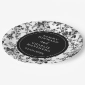 Assiettes En Carton Mariage de la Chine antique noire (Angle)