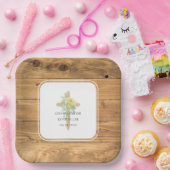 Assiettes En Carton Mariage de la croix de tournesol (Fête)