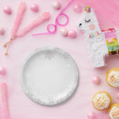 Assiettes En Carton Mariage de l'hiver Wonderland White Sparkakes (Fête)