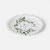 Assiettes En Carton Mariage de mariée et de mariée en été (Angle)