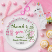 Assiettes En Carton Mariage de Noël Dessiné à la Main (Fête)