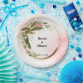 Assiettes En Carton Mariage de Noël Mariage de mariage de réception Pa (Fête)