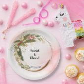 Assiettes En Carton Mariage de Noël Mariage de mariage de réception Pa (Fête)