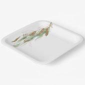 Assiettes En Carton Mariage de Parties scintillant Glitzy Eucalyptus o (Angulaire)