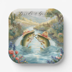 Assiettes En Carton Mariage de pêche au Texas