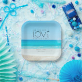 Assiettes En Carton Mariage de plage de destination (Fête)