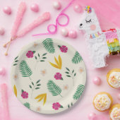 Assiettes En Carton Mariage de plage tropicale à l'aquarelle  (Fête)