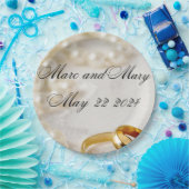 Assiettes En Carton mariage de plaques papier personnalisable (Fête)