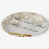 Assiettes En Carton mariage de plaques papier personnalisable (Angle)