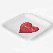 Assiettes En Carton Mariage de Red Heart (Angulaire)