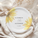 Assiettes En Carton Mariage de tournesol minimaliste<br><div class="desc">Plaques de papier mariage de tournesol minimaliste Les articles correspondants sont disponibles.</div>