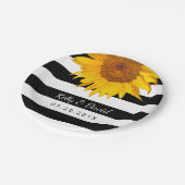 Assiettes En Carton Mariage de tournesol rustique (Angle)