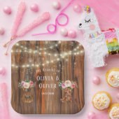 Assiettes En Carton Mariage de violon de l'Ouest du pays (Fête)