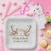 Assiettes En Carton Mariage Deer Antlers sur Birch (Fête)