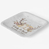 Assiettes En Carton Mariage Deer Antlers sur Birch (Angulaire)