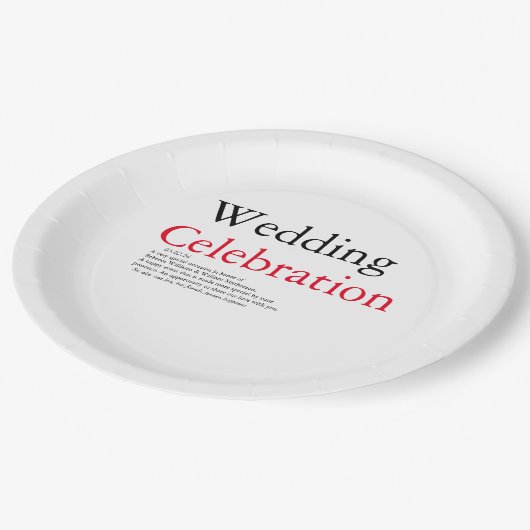 Assiettes En Carton Mariage Définition de la partie Plaque papier (Angle)