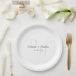 Assiettes En Carton MARIAGE d'élégance minimaliste CLASSIQUE<br><div class="desc">Fait pour vous !</div>
