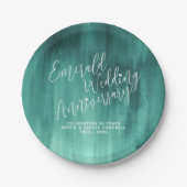Assiettes En Carton Mariage d'émeraude (Devant)