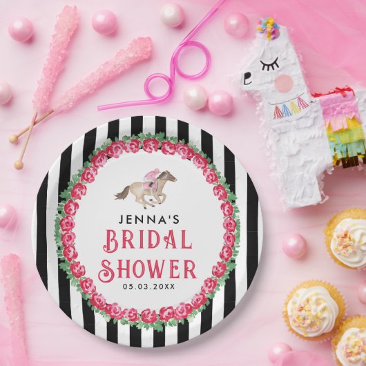 Assiettes En Carton Mariage Derby Course de Chevaux (Fête)