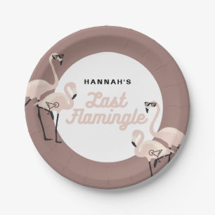 Assiettes En Carton Mariage dernier flamingle flamant rose rétro Enter
