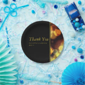 Assiettes En Carton Mariage des feux de Bokeh Twilight (Fête)