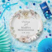 Assiettes En Carton Mariage d'été Alabaster Magnolia et Peony (Fête)