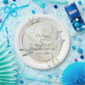 Assiettes En Carton Mariage d'été Rose pâle Jaune (Fête)