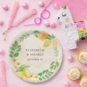 Assiettes En Carton Mariage d'été Rustique Citrus Boho (Fête)