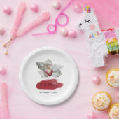 Assiettes En Carton Mariage d'orchidée de Bourgogne (Fête)