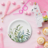 Assiettes En Carton Mariage du bouquet de verdure d'été (Fête)