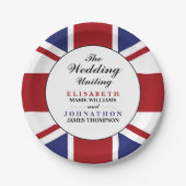 Assiettes En Carton Mariage du drapeau américain (Devant)