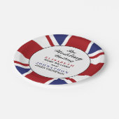 Assiettes En Carton Mariage du drapeau américain (Angle)