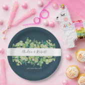 Assiettes En Carton Mariage du jardin d'Eucalyptus (Fête)