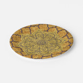 Assiettes En Carton Mariage du parti royal indien Purple Gold Elegant (Angle)